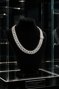 Miami Cuban Diamond Engraved Chain 20mm