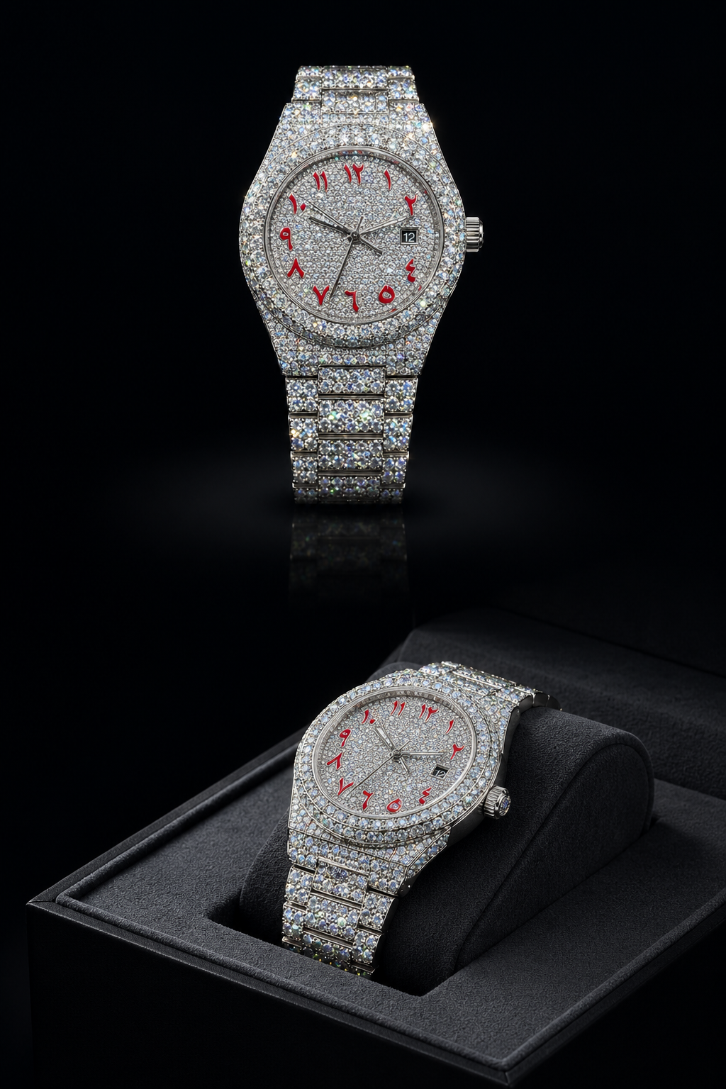 Moissanite Crimson limited edition watch