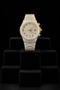 Gold Chronograph with Diamond Bezel
