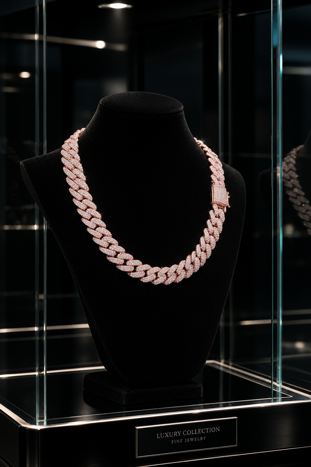Miami Cuban Rose Gold Engraved Chain 20mm
